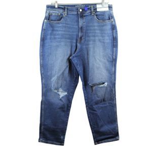 Arizona Jean Blue Women's Denim Mom Jeans High Rise Size 21 0280 BIN051